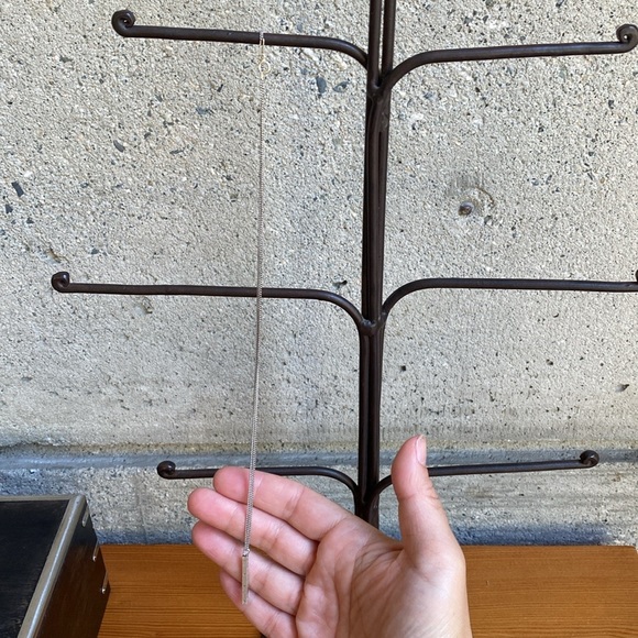 Stamped Quote 925 Silver Bar Necklace - Picture 2 of 10